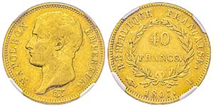 Premier Empire 1804-1814 
40 Francs, ... 