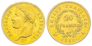 Premier Empire 1804-1814 
20 Francs, Paris, ... 
