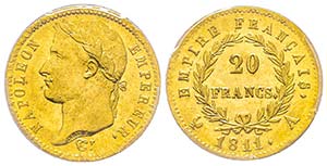 Premier Empire 1804-1814 
20 Francs, Paris, ... 