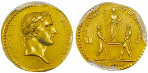 Premier Empire 1804-1814 
Médaille en or, ... 