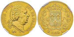 Louis XVIII 1815-1824
40 Francs, Bayonne, ... 