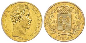 Charles X 1824-1830
20 Francs, Paris, 1828 ... 