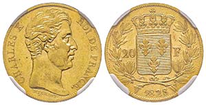 Charles X 1824-1830
20 Francs, Lille, 1828 ... 