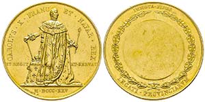 Charles X 1824-1830
Médaille pour le ... 