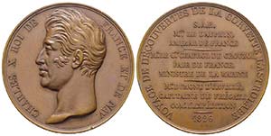 Charles X 1824-1830
Médaille en bronze, ... 