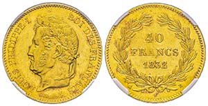Louis Philippe 1830-1848
40 Francs, Rouen, ... 