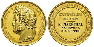 Louis Philippe 1830-1848
Médaille en or de ... 