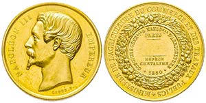 Second Empire 1852-1870
Médaille en or, ... 