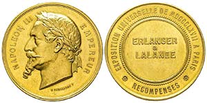 Second Empire 1852-1870
Médaille en or, ... 
