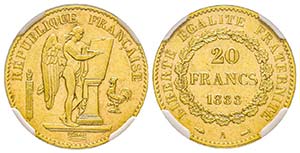 Troisième République 1870-1940
20 Francs, ... 