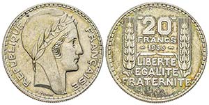 Troisième République 1870-1940
20 Francs ... 