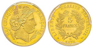 Troisième République 1870-1940
5 Francs, ... 