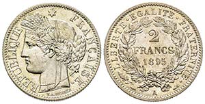 Troisième République 1870-1940
2 Francs, ... 