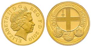 Elizabeth II 1952-
One Pound, 2010 AU 19.61 ... 
