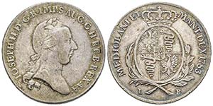 Milano, Giuseppe II 1780-1790
Scudo, 1783, ... 