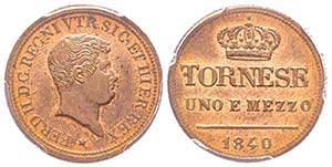 Napoli, Ferdinando II di Borbone 1830-1859
1 ... 