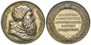 Giulio II 1503-1513
Medaglia in argento del ... 
