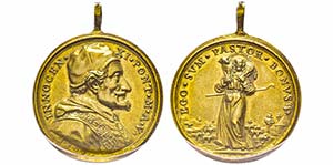 Innocenzo XI 1676-1689
Medaglia in bronzo ... 