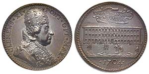 Clemente XI 1700-1721
Medaglia, 1704, AE,    ... 