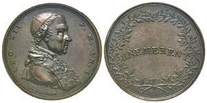 Leone XII 1823-1829
Medaglia, 1824, AN I, AE ... 