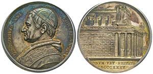 Gregorio XVI 1831-1846 
Medaglia in argento, ... 