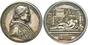 Pio IX 1846-1878
Medaglia in argento, 1852, ... 