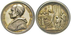 Leone XIII 1878-1903
Medaglia in argento, ... 