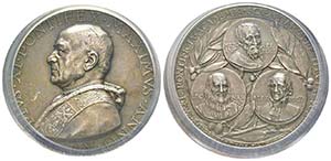 Pio XI 1922-1939
Medaglia in argento, 1938, ... 