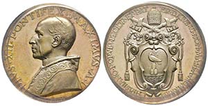Pio XII 1939-1958
Medaglia in argento, 1939, ... 