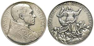 Pio XII 1939-1958
Medaglia in argento, 1950, ... 