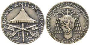 Sede Vacante 1963
Medaglia in argento emessa ... 