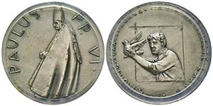 Paolo VI 1963-1978
Medaglia in argento, ... 