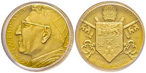 Giovanni Paolo I 1978    Medaglia in oro, ... 