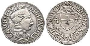 Italy - Savoy
Filippo II 1496-1497
Testone, ... 