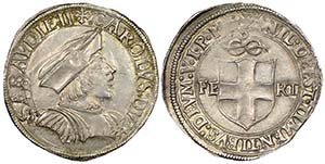 Italy - Savoy
Carlo II 1504-1553
Testone, II ... 