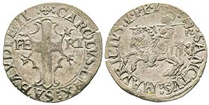 Italy - Savoy
Carlo II 1504-1553
Cavallotto ... 