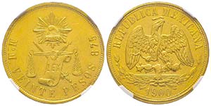Mexico
République,
20 Pesos, Mexico City, ... 