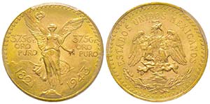 Mexico République, 50 Pesos, 1943, AU 41.66 ... 