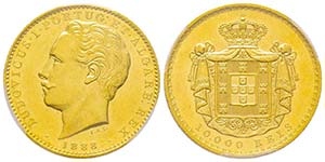 Portugal
Louis I 1861-1889
10.000 Reis, ... 