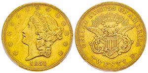 USA, 20 Dollars, Philadelphie, 1851, AU ... 