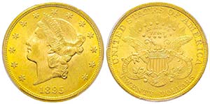 USA, 20 Dollars, Philadelphie, 1895, AU ... 