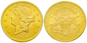 USA, 20 Dollars, Philadelphia, 1900, AU ... 