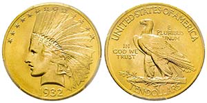 USA, 10 Dollars, Philadephia, 1932, AU ... 