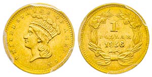 USA, 1 Dollar, Philadelphia, 1856, AU 1.67 ... 