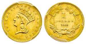 USA, 1 Dollar, Philadelphia, 1862, AU 1.67 ... 