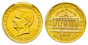USA, 1 Dollar, 1916, McKinley Memorial, AU ... 