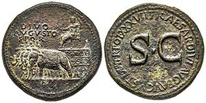 Tiberius  pour Divus Augustus 14-37  ... 