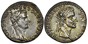 Caligula 37-41 avec Divus Augustus  ... 