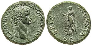 Claudius 41-54 Sestertius, Rome, 42, AE ... 