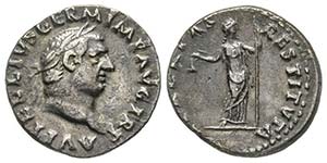 Vitellius 69 Denarius, Rome, 69, AG 3.00 g. ... 